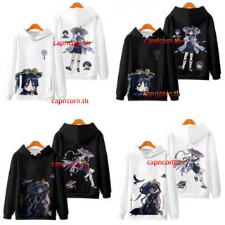 ใหม่ เสื้อกันหนาว เสื้อแจ็กเก็ตแขนยาว มีฮู้ด พิมพ์ลายอนิเมะ Genshin Impact Scaramouche 3D ทรงหลวม สไตล์เกาหลี แฟชั่นสําหรับผู้ชาย และผู้หญิง