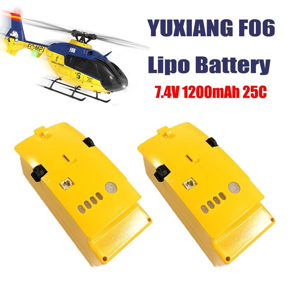 แบตเตอรี่ลิโป้-1200mah-7-4v-สําหรับเฮลิคอปเตอร์บังคับ-yuxiang-f06-ec135-2-ชิ้น