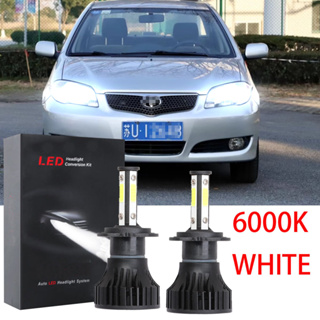 ชุดหลอดไฟฮาโลเจน LED X15 6000K สีขาว แบบเปลี่ยน สําหรับ Toyota Vios (NCP40) 2004 2005 2006 2007 (1 คู่)