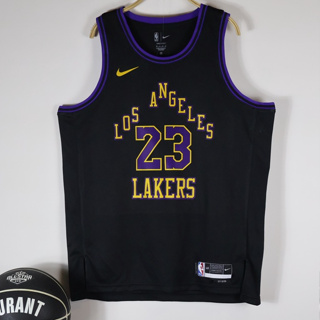 เสื้อกีฬาบาสเก็ตบอล ลายทีม Lakers No.23 เบอร์ 23-24 สีดํา #15 เสื้อกล้าม เสื้อกีฬา แบบกด สําหรับผู้ชาย