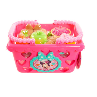 Disney Minnie Mouse Bow-Tique Bowtastic Shopping Basket Set ชุดตะกร้าช้อปปิ้ง ลายการ์ตูนดิสนีย์ มินนี่เมาส์ ประดับโบว์