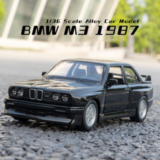 โมเดลรถยนต์ สเกล 1:36 BMW M3 1987 โลหะ ของเล่น ของสะสม ของขวัญวันเกิด สําหรับเด็กผู้ชาย