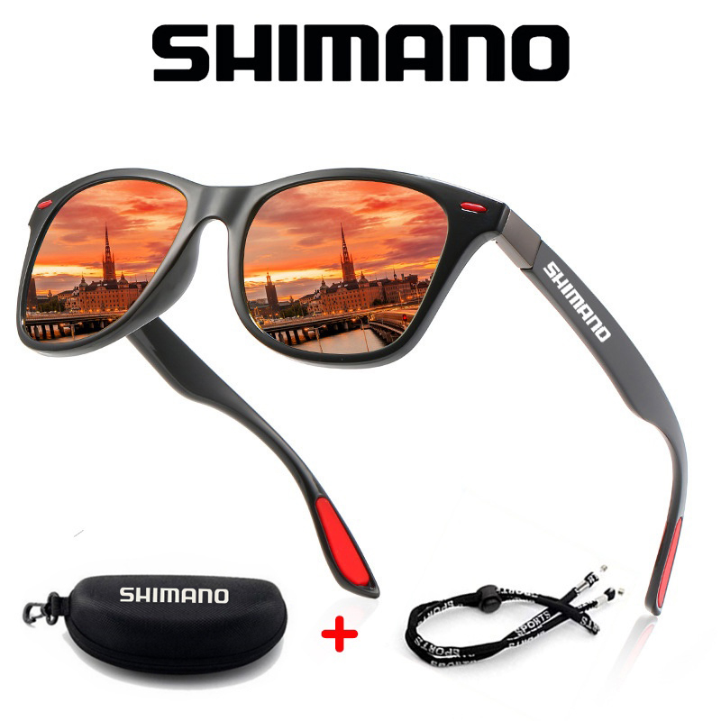 ของแท้-shimano-แว่นตากันแดด-เลนส์โพลาไรซ์-ป้องกันรังสียูวี-400-สําหรับขี่จักรยาน-เดินป่า-ตกปลา-เล่นกีฬากลางแจ้ง