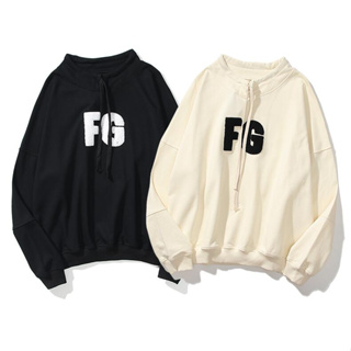 Fog เสื้อกันหนาว มีฮู้ด ผ้าฝ้าย ปักลาย สําหรับทุกเพศ