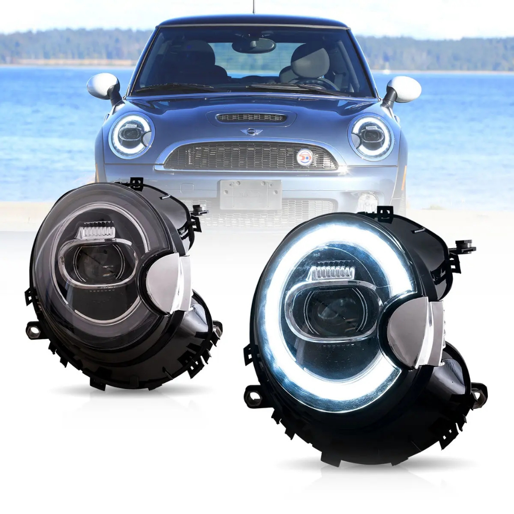 ไฟหน้าโปรเจคเตอร์ LED 07-15 Mini Hatch รุ่นที่ 2 R55 R56 R57 R58 R59 สี ...