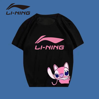 Li NING เสื้อยืดแบดมินตัน ผู้ชายและผู้หญิง ปิงปอง แขนสั้น เสื้อยืด Malone ระบายอากาศ ผู้หญิง เกม เสื้อแบดมินตัน ครึ่งแขน เสื้อวัฒนธรรม ฤดูร้อน ชุดกีฬาด้านบน