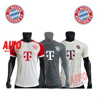 เสื้อกีฬาแขนสั้น ลายทีมฟุตบอล Bayern Munich Player Version 2023 24 ชุดเหย้า คุณภาพสูง สําหรับผู้ชาย