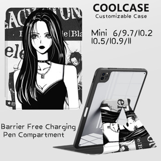 Coolcase เคสใส หมุนได้ 360 องศา พร้อมช่องใส่ดินสอ สําหรับ iPad 9 10 Air 4 Air 5 Pro 11 Cl133