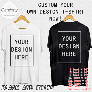 เสื้อสั่งทําออกแบบเอง Custom T-Shirt Printing Service Tee Cotton Oversize DIY Shirt เสื้อยืดผู้ชาย เสื้อยืดผู้หญิง Unisex Tops จัดส่งที่รวดเร็ว！！！