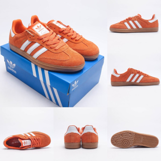 Samba OG รองเท้าผ้าใบกีฬา สีส้ม สําหรับผู้ชาย ผู้หญิง HP7898