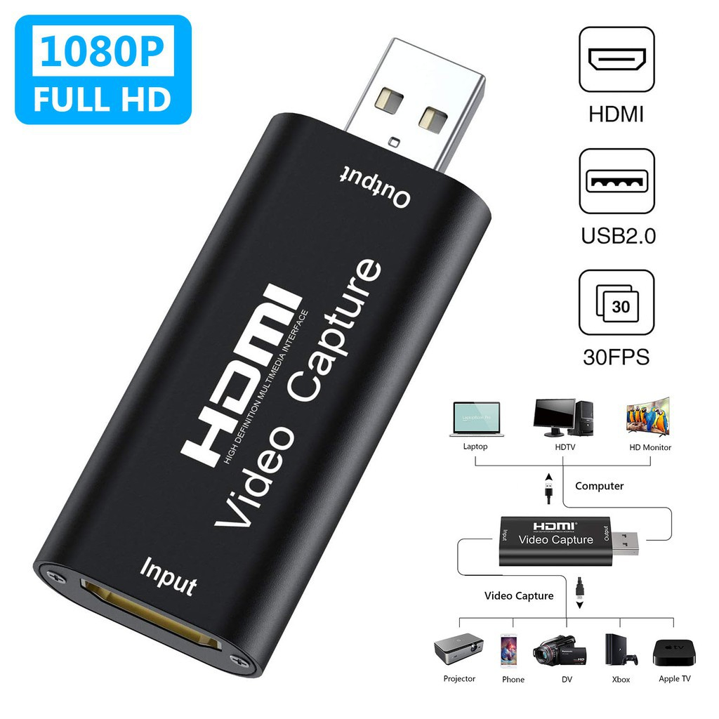 การ์ดจับภาพวิดีโอ-4k-1080p-full-hd-hdmi-เป็น-usb-2-0-สําหรับโทรศัพท์มือถือ-เกม-วิดีโอ-บันทึกสด