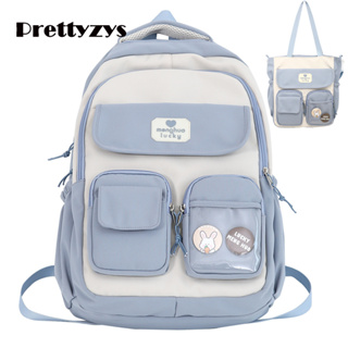 Backpack Prettyzys 2023 Korean Student Bag Large capacity School 14 inch For Teenage Girl