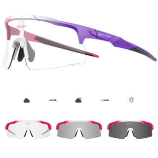 แว่นตากันแดด เลนส์โฟโตโครมิก UV400 เลนส์ 1 สําหรับผู้ชาย และผู้หญิง เหมาะกับการขี่จักรยาน
