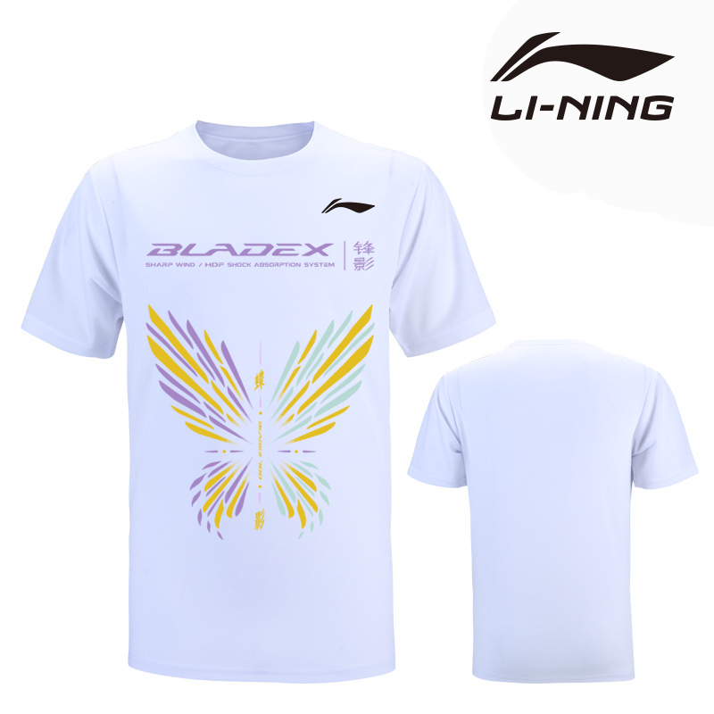 li-ning-2023-ใหม่-เสื้อกีฬาแบดมินตัน-แห้งเร็ว-แขนสั้น-ใส่สบาย-หลากสี-สําหรับผู้ชาย-ผู้หญิง-วัฒนธรรมเกาหลี-li-ning-เสื้อกีฬา