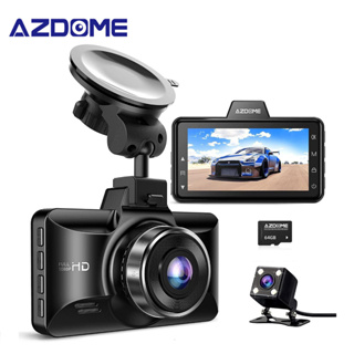 Azdome กล้องบันทึกวิดีโอ 1080P FHD หน้าจอ 2.5D IPS 3 นิ้ว กันน้ํา มองเห็นกลางคืน สําหรับรถยนต์