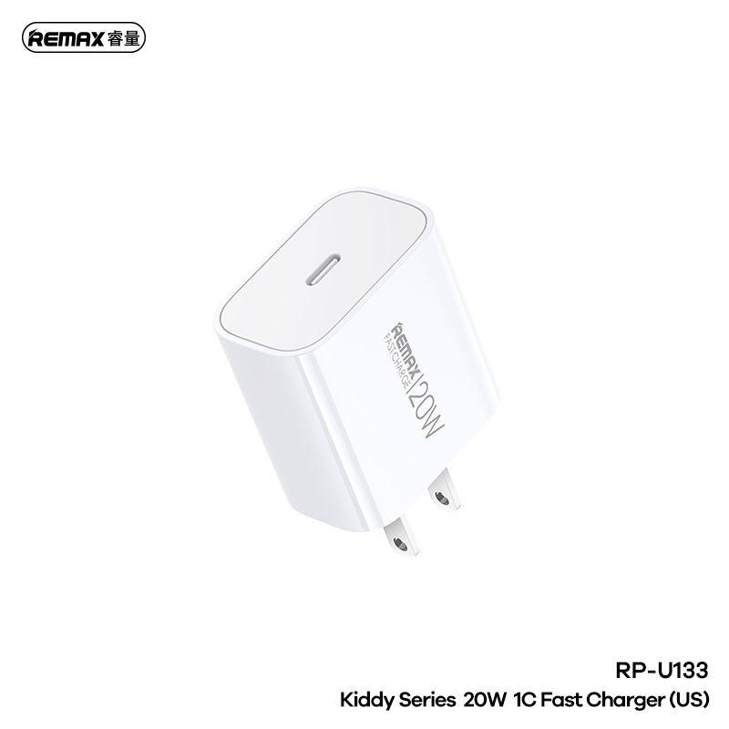 Remax 20W Single C อะแดปเตอร์ชาร์จเร็ว RP-U133 สําหรับเดินทาง | Shopee ...