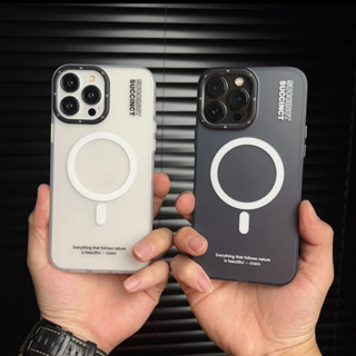 ใหม่ เคสโทรศัพท์มือถือแบบแข็ง แม่เหล็ก กันกระแทก ลายนิ้วมือ สําหรับ iPhone 12 13 14 15 Pro Max