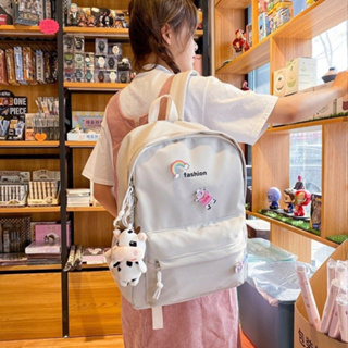 กระเป๋าเป้สะพายหลัง กระเป๋านักเรียน ขนาดใหญ่ จุของได้เยอะ เข้ากับทุกการแต่งกาย แบบเรียบง่าย สไตล์ญี่ปุ่น และเกาหลี
