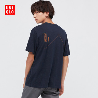 Uniqlo เสื้อยืดแขนสั้น พิมพ์ลาย Ukiyoe Master สําหรับผู้ชาย และผู้หญิง 447946 ยูนิโคล่