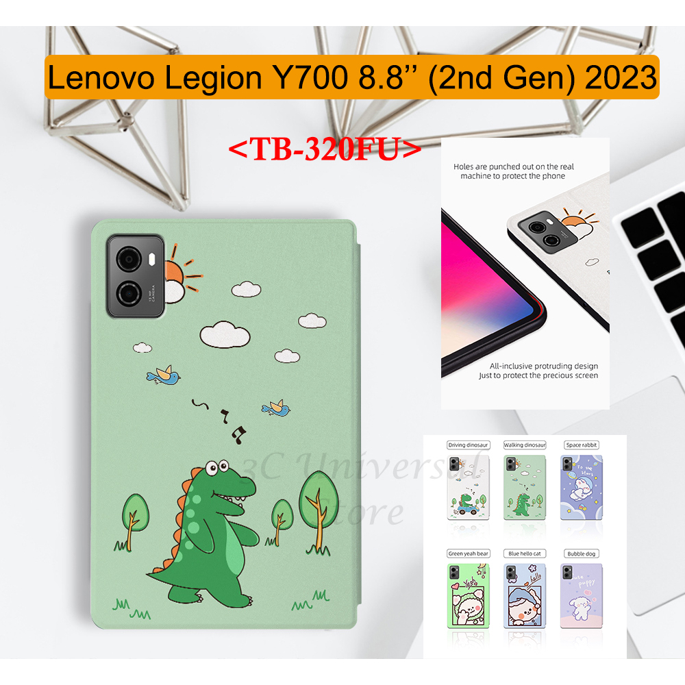 เคสแท็บเล็ตหนัง-pu-ฝาพับ-กันเหงื่อ-ลายน่ารัก-พร้อมฟังก์ชั่นปลุก-สําหรับ-lenovo-legion-y700-8-8-2nd-gen-2023-lenovo-legion-y-700-8-8-นิ้ว-tb-320fu