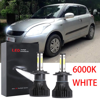 ชุดหลอดไฟหน้า LED 6000K LHL X15 สีขาว สําหรับ Suzuki Swift 2nd Gen ปี 2010 2011 2012-2015 2016 1 คู่