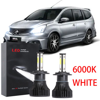 ชุดหลอดไฟหน้ารถยนต์ LED 6000K LHL X15 สีขาว สําหรับ Nissan Grand Livina L11 2014 2015 2016 2017 2018 1 คู่