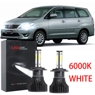 ชุดหลอดไฟหน้า LED 6000K LHL X15 สีขาว สําหรับ Toyota Innova AN40 2005 2006-2014 2015 2016 1 คู่