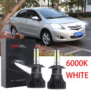 ชุดหลอดไฟหน้า LED 6000K LHL X15 สีขาว สําหรับ Toyota Vios NCP93 2007 2008 2009 2010 2011 2012 (1 คู่)