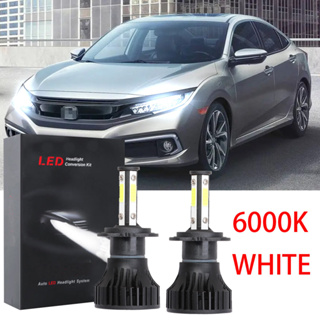 ชุดหลอดไฟหน้า LED 6000K LHL X15 สีขาว สําหรับ Honda Civic FC 2016 2017 2018 2019 2020 2021 2022 2023 1 คู่