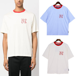 เสื้อยืดแขนสั้น คอกลม ผ้าฝ้าย พิมพ์ลายนางฟ้าปาล์ม แฟชั่นสําหรับผู้ชาย และผู้หญิง