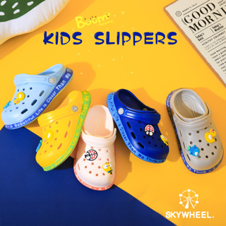 Skywheel EVA สัตว์ เด็ก Crocs รองเท้าแตะการ์ตูนน่ารัก สําหรับเด็กผู้หญิงที่มีรองเท้าแตะ พื้นนุ่ม สําหรับเด็กผู้ชาย