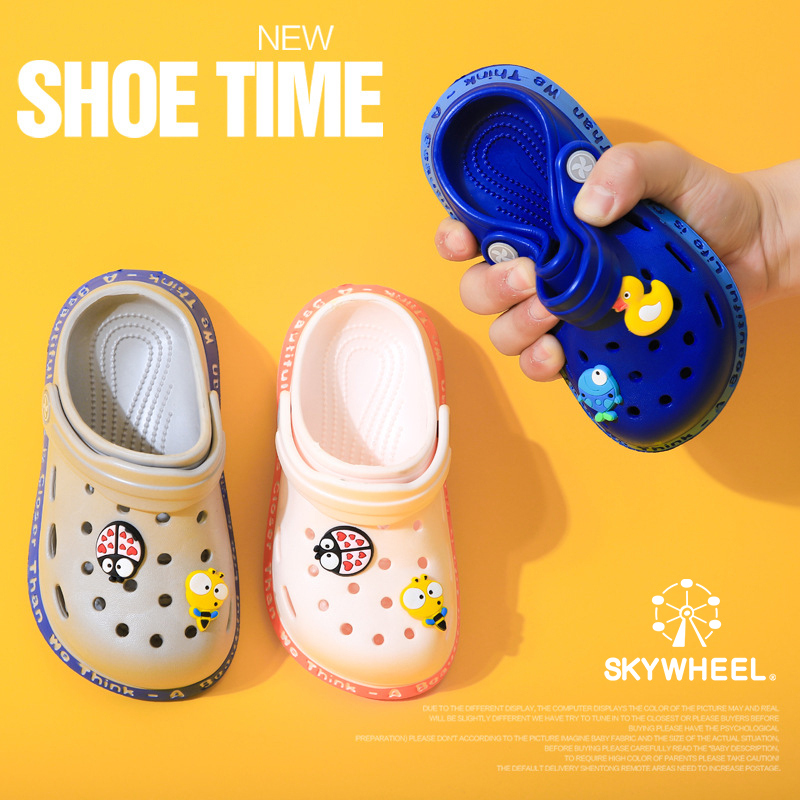 skywheel-eva-สัตว์-เด็ก-crocs-รองเท้าแตะการ์ตูนน่ารัก-สําหรับเด็กผู้หญิงที่มีรองเท้าแตะ-พื้นนุ่ม-สําหรับเด็กผู้ชาย