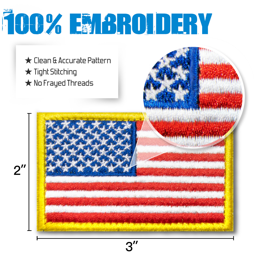 anley-แผ่นแพทช์-ปักลายธง-usa-2-แพ็ก