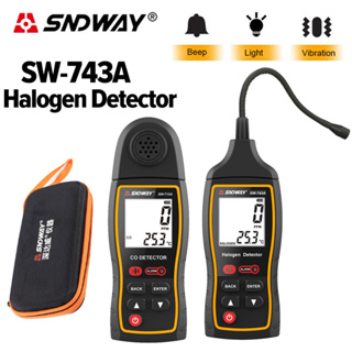 Sw-743a เครื่องตรวจจับฮาโลเจน หน้าจอ LCD กันน้ํา กันฝุ่น 0~1000PPM