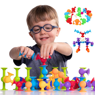 มอนเตสซอรี่ diy ของเล่นเด็ก ตัวต่อ ตัวต่อเด็ก ของเล่นตัวต่อ ตัวต่อเลโก้ บล็อกตัวต่อซิลิโคน บล็อกไม้ของเล่นเสริมพัฒนาการ