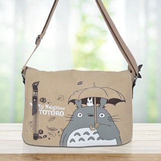 กระเป๋าเป้สะพายหลัง ผ้าแคนวาส ลายการ์ตูนอนิเมะ Totoro 2023