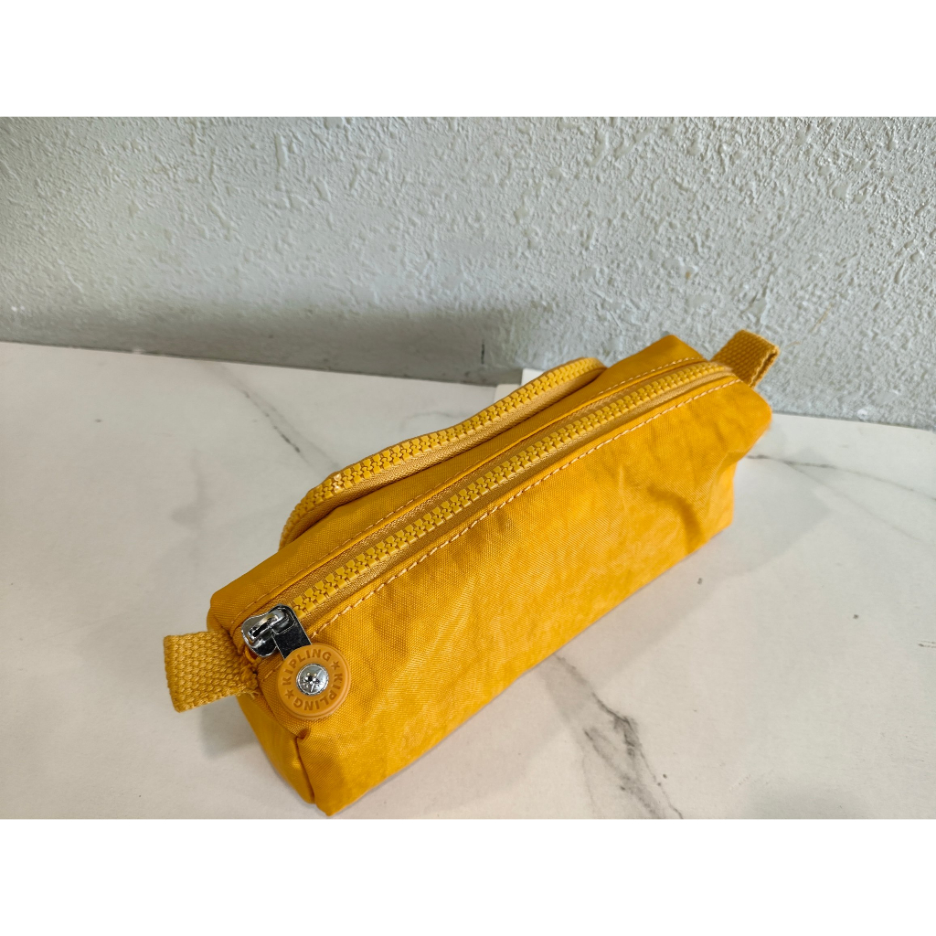 kipling-k09406-กระเป๋าเครื่องสําอาง-กระเป๋าดินสอ-สีเหลือง-แบบพกพา-สําหรับผู้หญิง