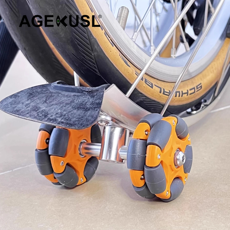 agekusl-ตัวยึดบังโคลนล้อจักรยาน-อะลูมิเนียมอัลลอย-cnc-สําหรับจักรยานพับได้-brompton