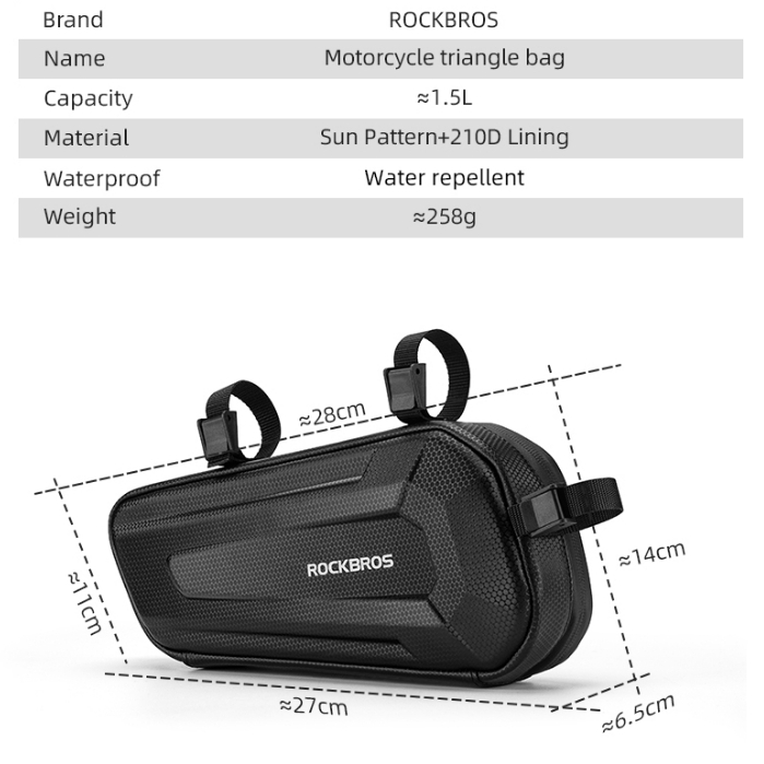 rockbros-กระเป๋าข้างมอเตอร์ไซค์-กระเป๋ากันน้ํา-ความจุขนาดใหญ่-กล่องท้ายรถมอเตอร์ไซค์