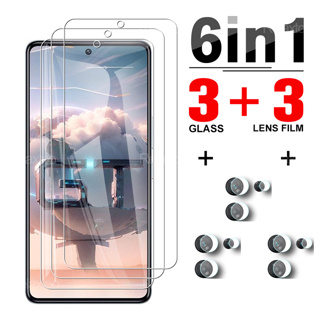 6 in 1 ฟิล์มกระจกนิรภัยกันรอยหน้าจอ แบบเต็มจอ สําหรับ Infinix GT 10 Pro 5G 6.67 นิ้ว X6739 Note30 vip Hot 11s 11 Play NFC