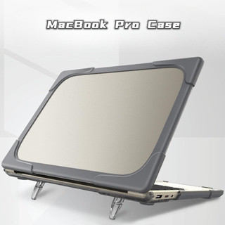 เคสแล็ปท็อป แบบแข็ง ผิวด้าน พร้อมขาตั้งพับได้ สําหรับ Macbook Air 13 A2337 A2338 M1 Pro 13 2022 M2 Air 13.6 12 11 15 Macbook Pro 14 16