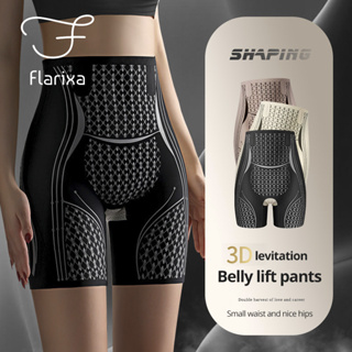 Flarixa กางเกงบ็อกเซอร์ขาสั้น เอวสูง กระชับสัดส่วน ไร้รอยต่อ 3D สําหรับผู้หญิง
