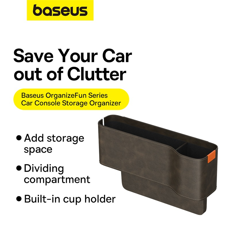 baseus-กล่องจัดเก็บคอนโซลรถยนต์