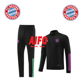 Bayern Munich เสื้อแจ็กเก็ตแขนยาว กางเกงฟุตบอล สําหรับผู้ชาย 2023