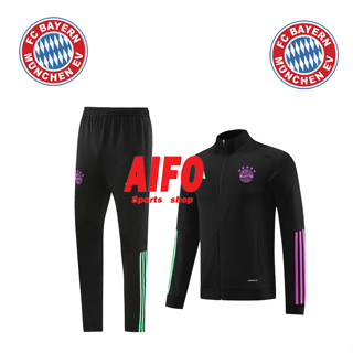 Bayern Munich เสื้อแจ็กเก็ตแขนยาว กางเกงฟุตบอล สําหรับผู้ชาย 2023