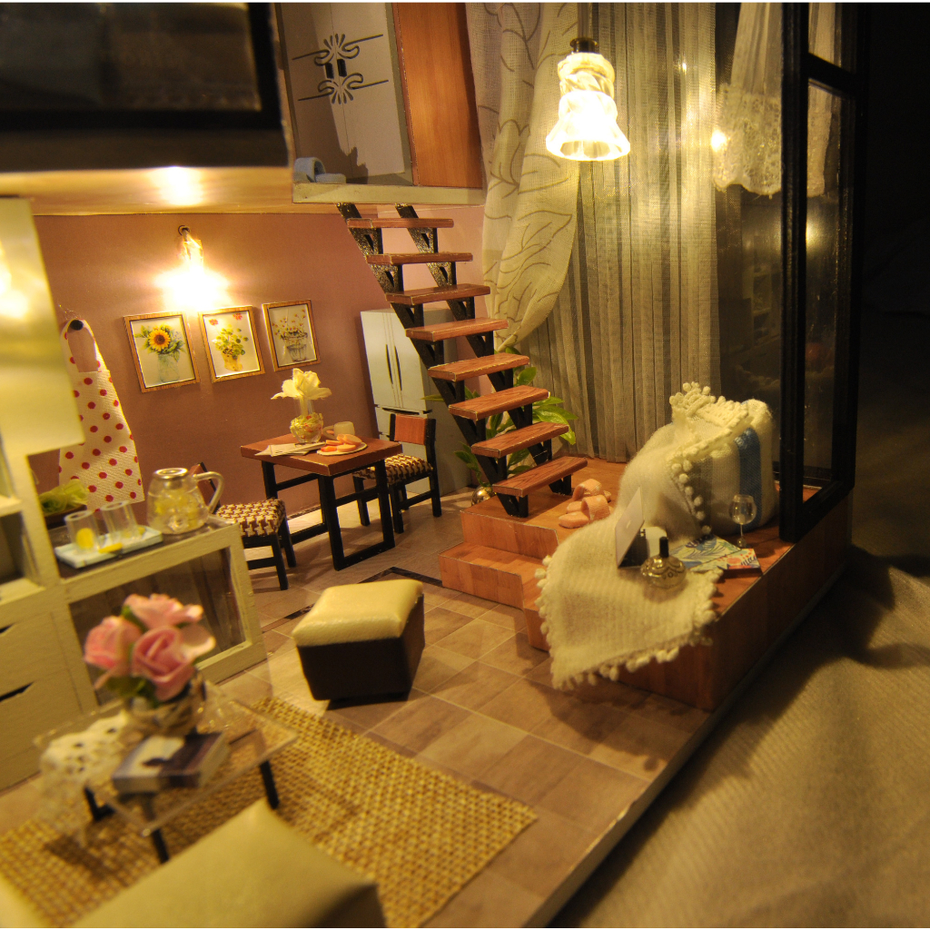 cutebee-ยูเกอ-เว่ยเหมิง-3d-พร้อมไฟ-บ้านตุ๊กตา-led-diyของเล่น-บ้านตุ๊กตา-สําหรับของขวัญวันหยุด