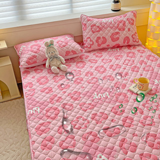 Dansunreve ผ้าปูที่นอน กันน้ํา bed sheets ผ้าปู 6 ฟุต 5 ฟุต  สีสันสดใส ลายดอกไม้ สีรุ้ง นุ่ม เป็นมิตรกับผิว ผ้าคลุมที่นอน สายรุ้ง ระบายอากาศ ควีนไซส์ ติดตั้ง