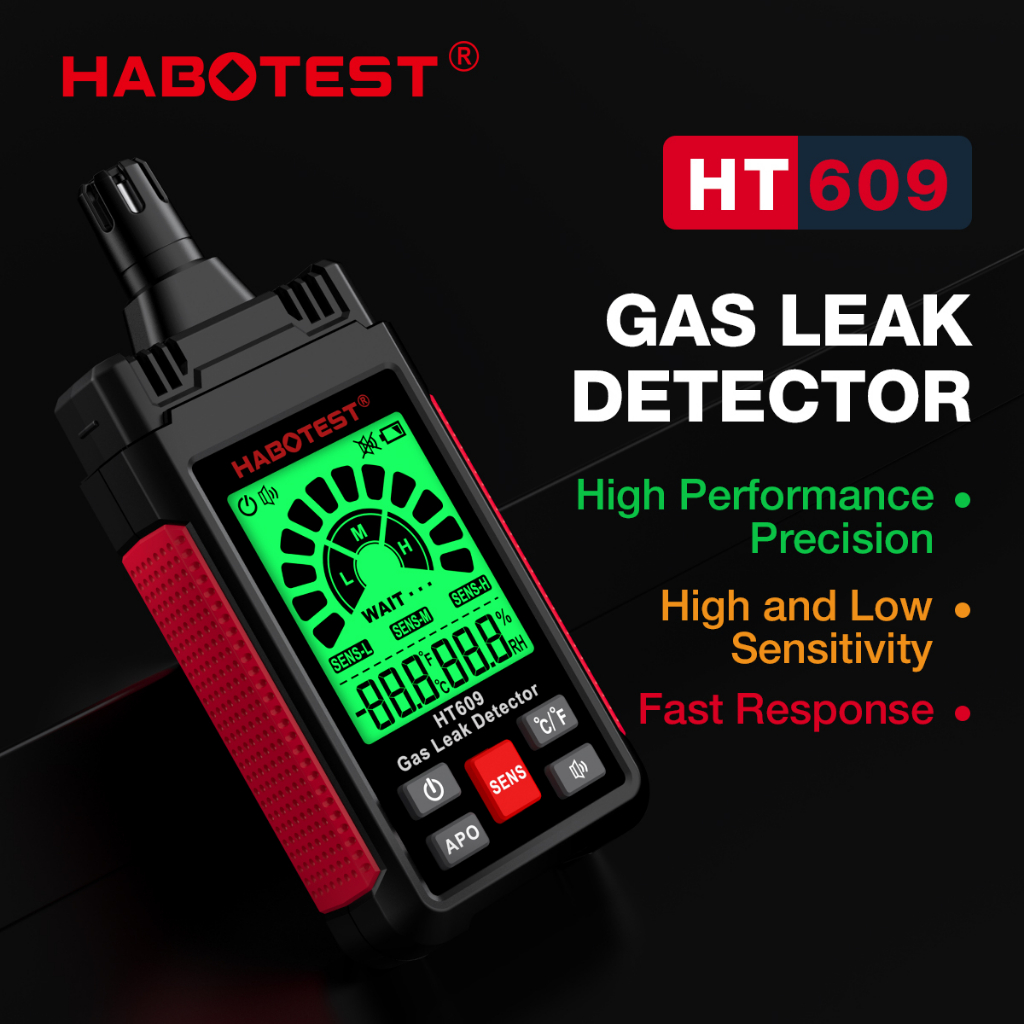 habotest-ht609-เครื่องตรวจจับการรั่วไหลของแก๊ส-แก๊สธรรมชาติ-ติดไฟได้