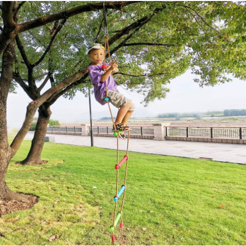 ohiona-บันไดเด็ก-บันไดปีนเขาเชือก-บันไดเชือกปีนต้นไม้-อุปกรณ์ฝึกอบรมปีนเขา-กลางแจ้ง-สำหรับเด็ก