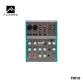 FLAMMA FM10 Mixing Console เครื่องผสมเสียงสเตอริโอดิจิทัล 6 ช่อง อเนกประสงค์ พร้อมเอฟเฟคในตัว